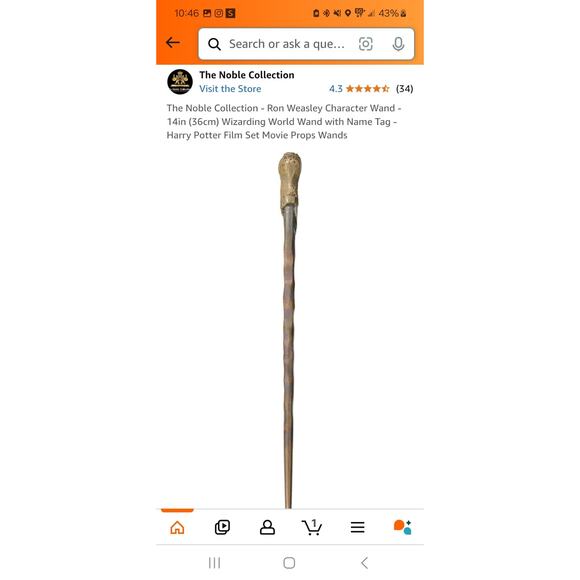 Harry Potter Character Wand - Ron Weasley - Picture 1 of 4
